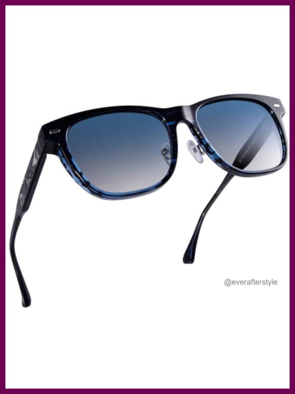 Polarized Square Acetate Sunglasses UV400 Spring Hinge Unisex